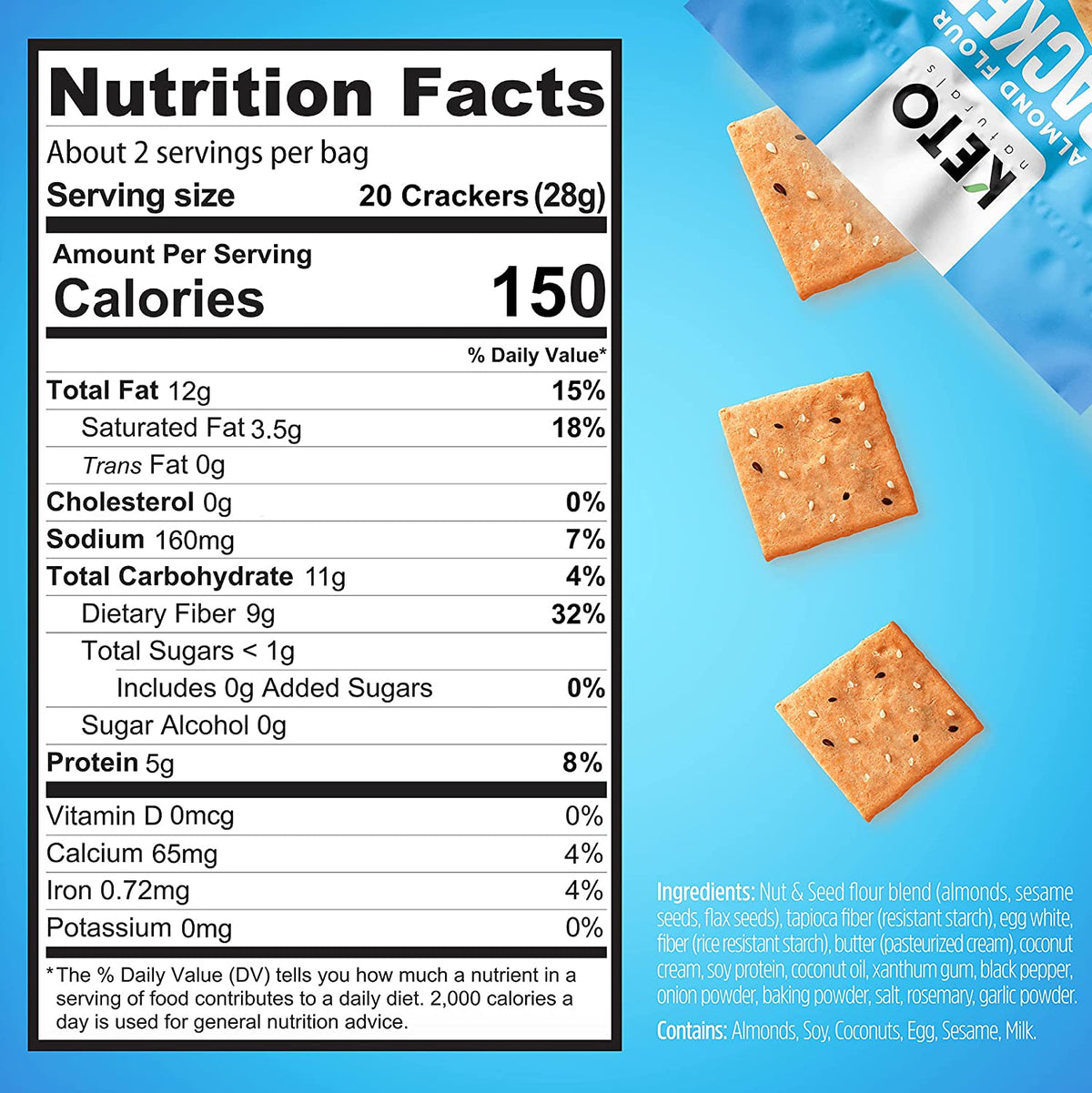 Almond Flour Cracker Variety Pack - Yo Keto