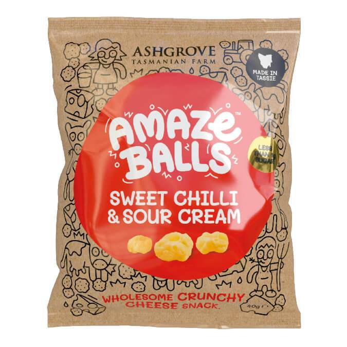 AmazeBalls - Sweet Chilli & Sour Cream - Box of 12 - Yo Keto