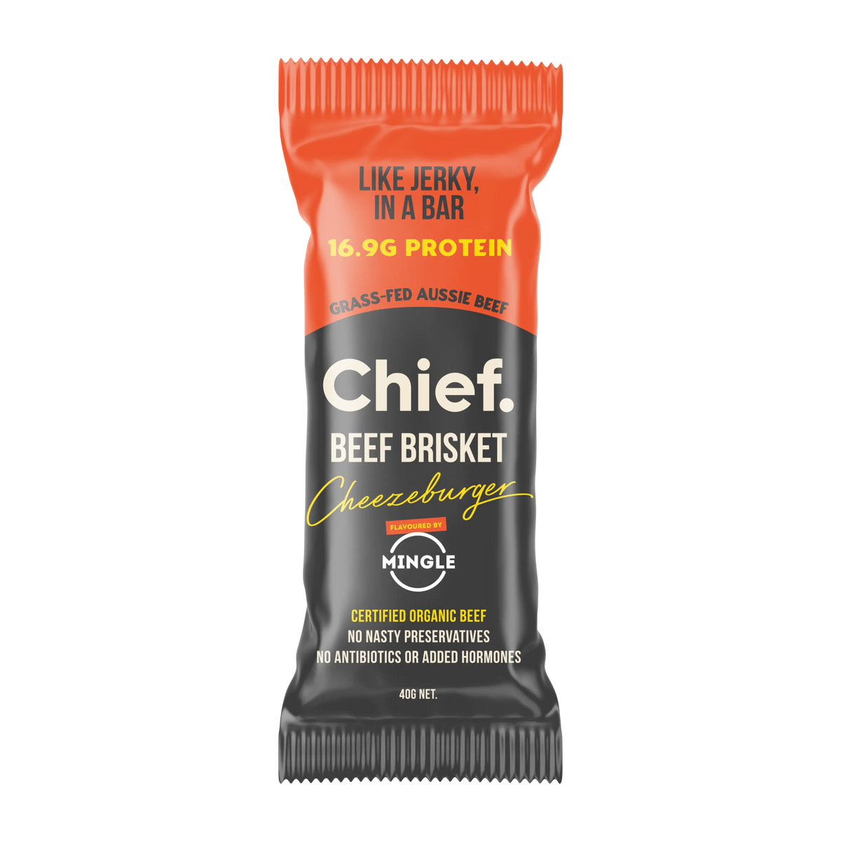 Beef Brisket Bar - Cheezeburger - Box of 12 - Yo Keto