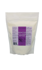 Bioactive Collagen Peptides - 200g pouch by Barefoot Skincare Co with detailed benefits and usage information on label
