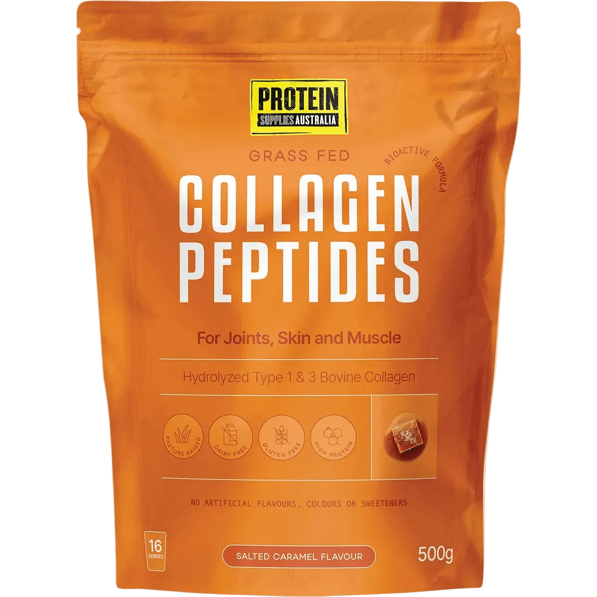 Bioactive Collagen Peptides - Salted Caramel - 500g