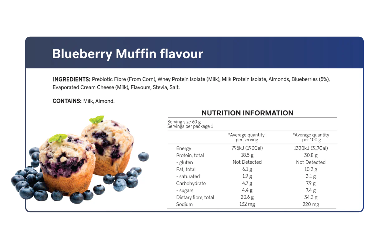 Blueberry Muffin Smart Protein Bars x 12
