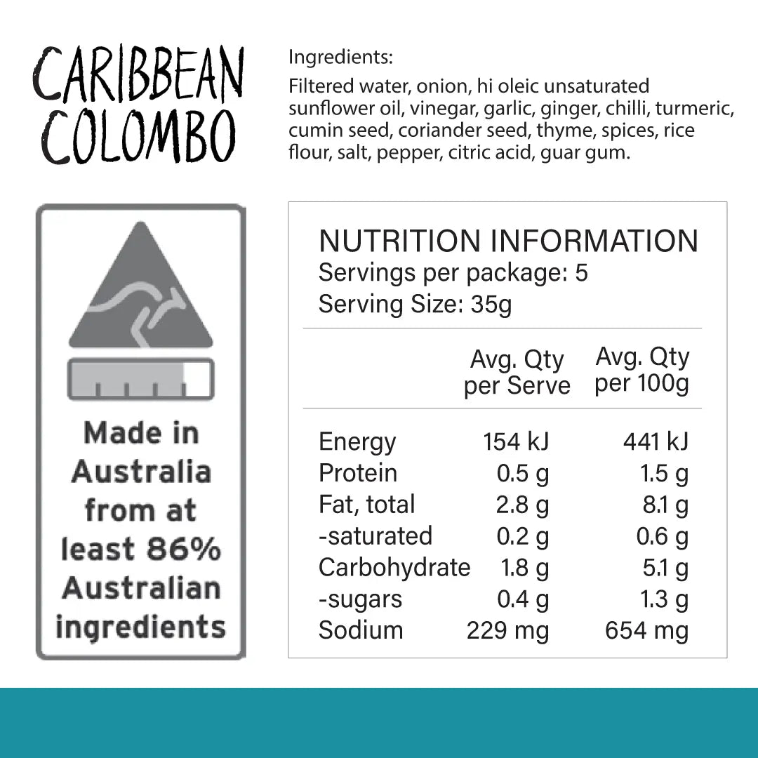 Caribbean Colombo Recipe Blend - 175g - Yo Keto