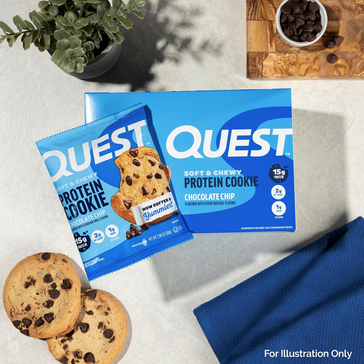 Chocolate Chip Protein Cookie - 59g - Yo Keto