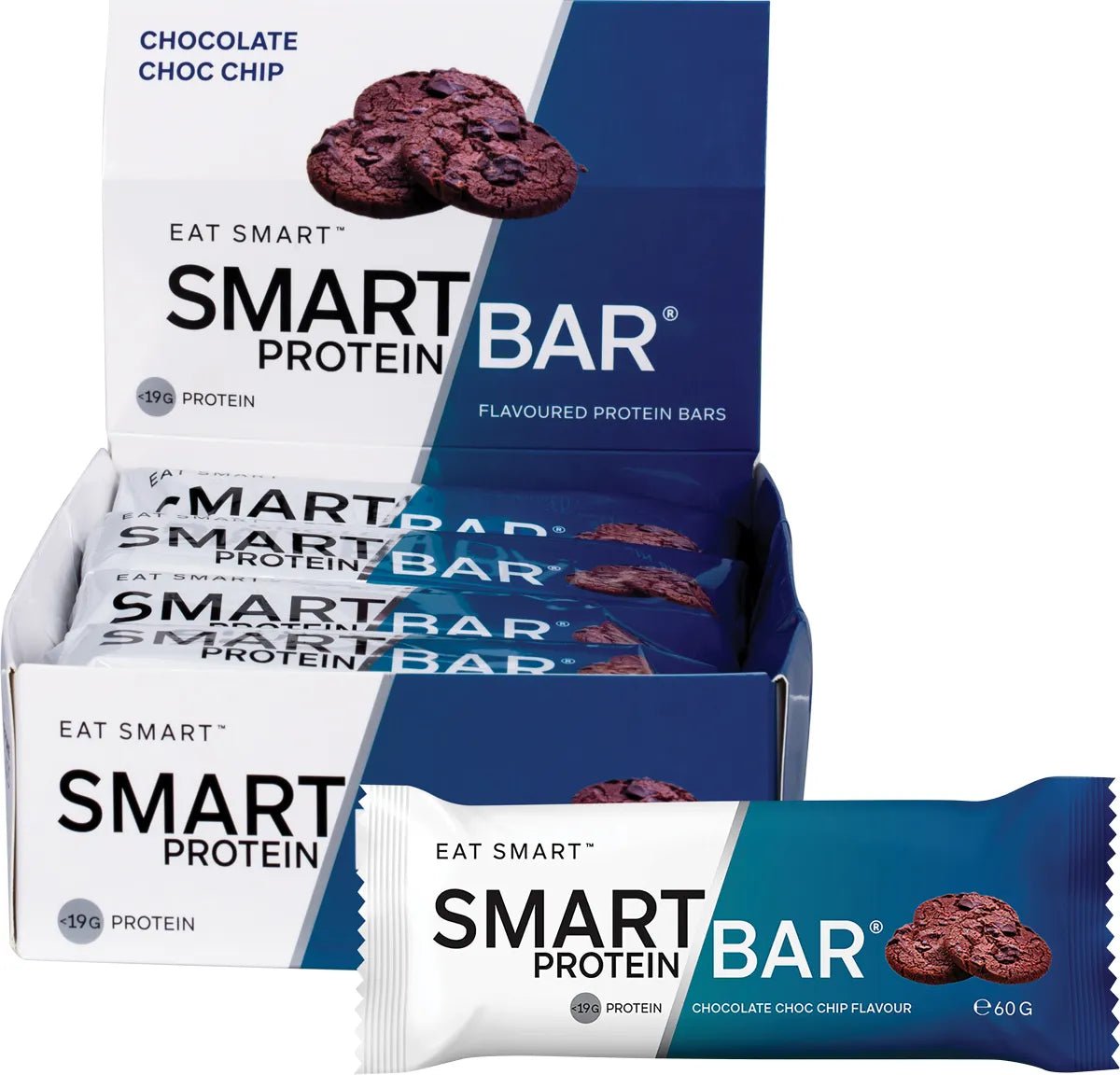Chocolate Choc Chip Smart Protein Bars x 12 - Yo Keto