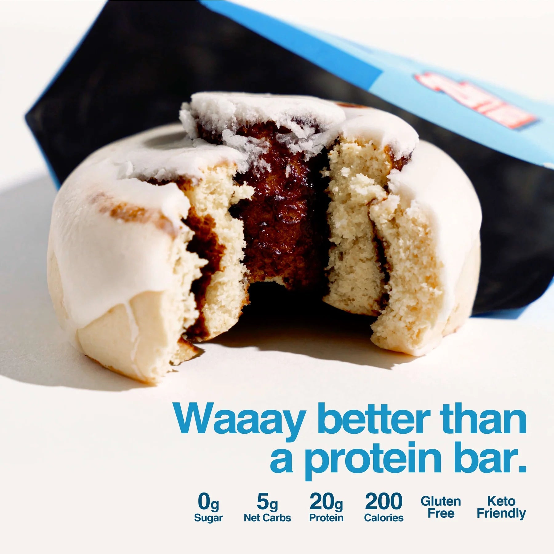 Cinnamon Protein Sweet Roll - 63g - Yo Keto
