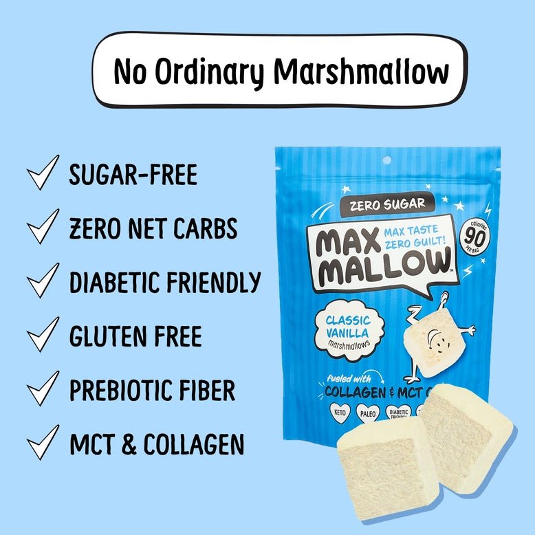 Classic Vanilla Sugar - Free Marshmallow - 96g - Yo Keto