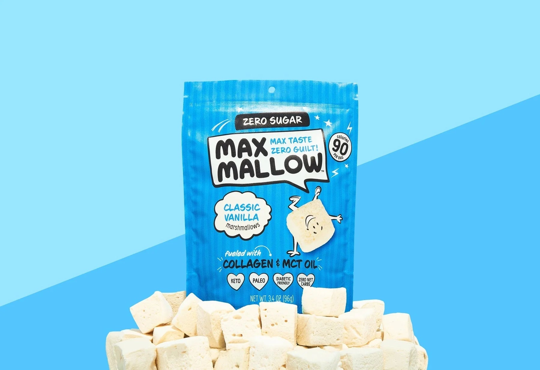 Classic Vanilla Sugar - Free Marshmallow - 96g - Yo Keto