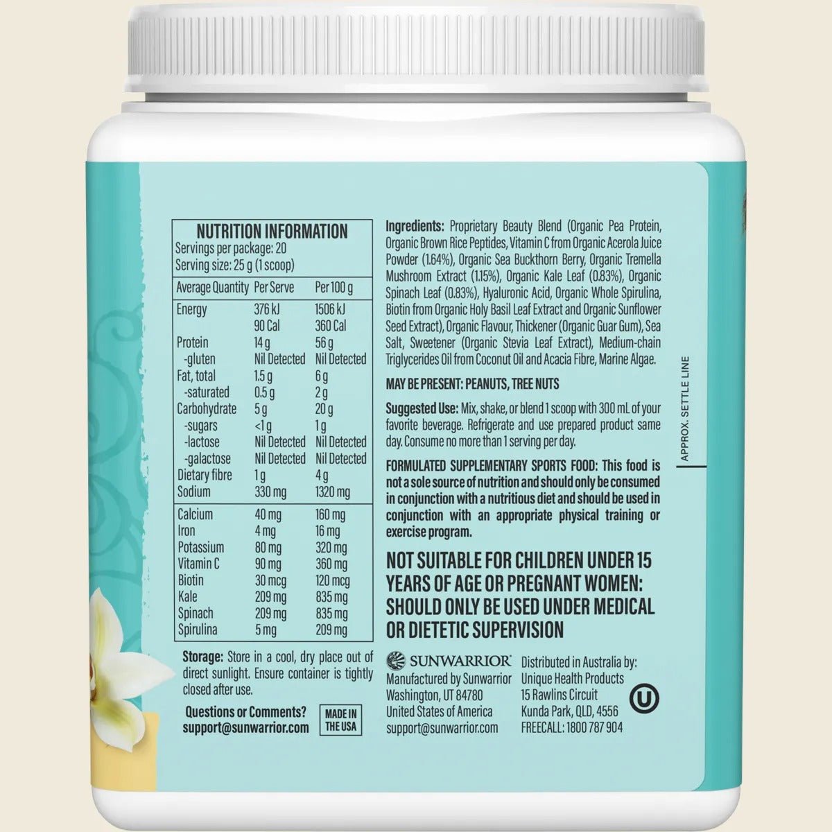 Collagen Building Protein Peptides Tahitian Vanilla 500g