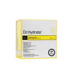 Dr Hydrate - Single Sachet pineapple flavor electrolyte supplement box by Dr. Hydrate in vibrant yellow packaging