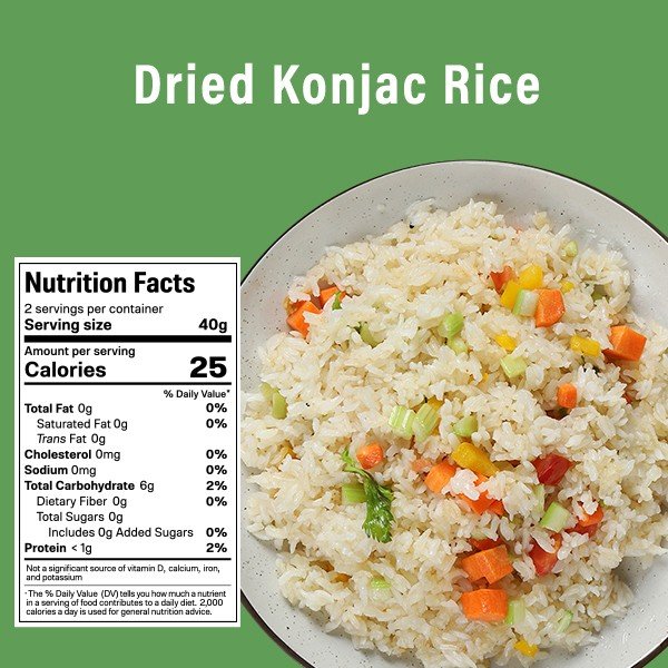 Dried Konjac Rice - 80g - Yo Keto