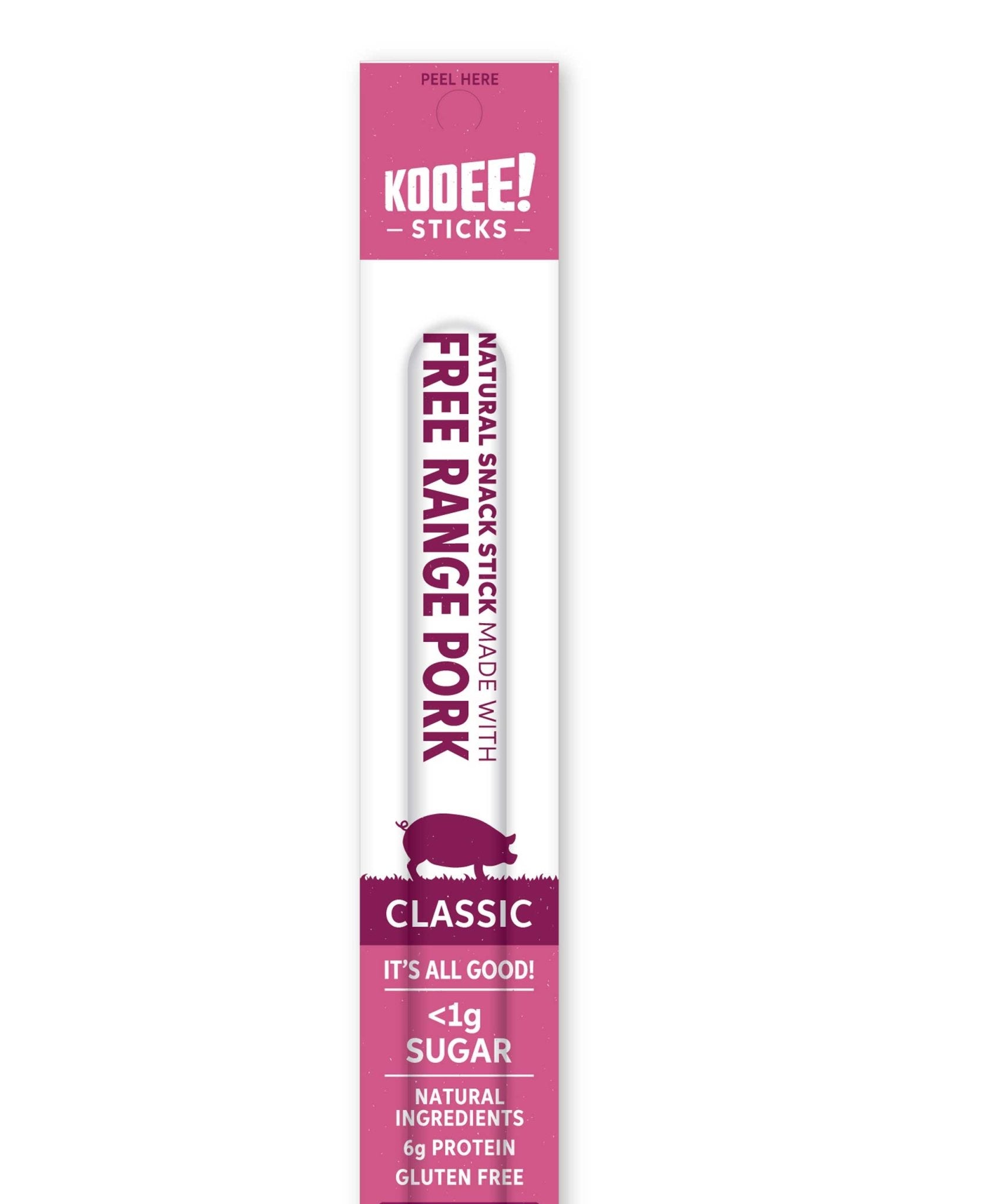 Free - Range Pork Stick - Classic - Expires 29 Jan 2025 - Yo Keto