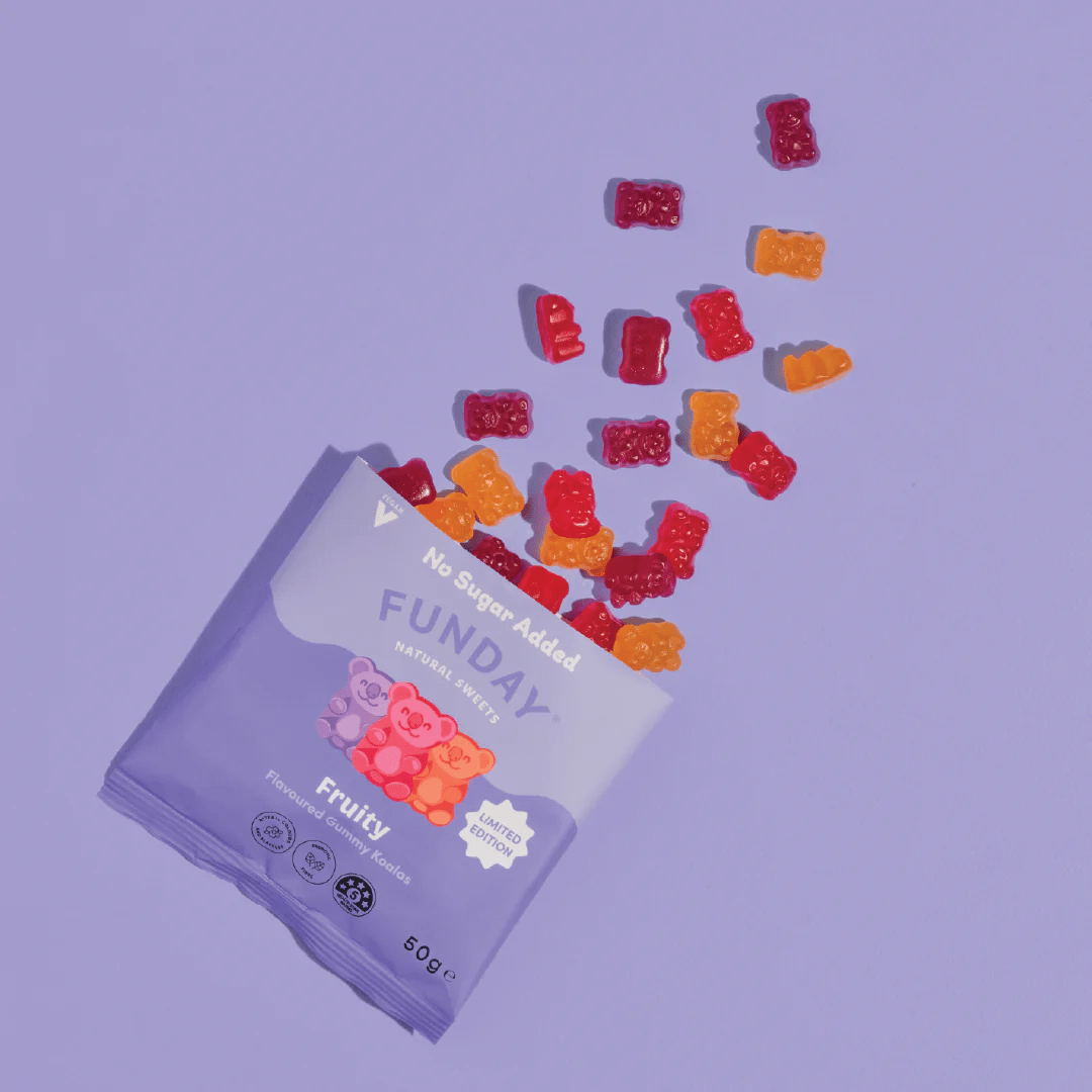 Fruity Gummy Koalas - 50g x 12 - Yo Keto