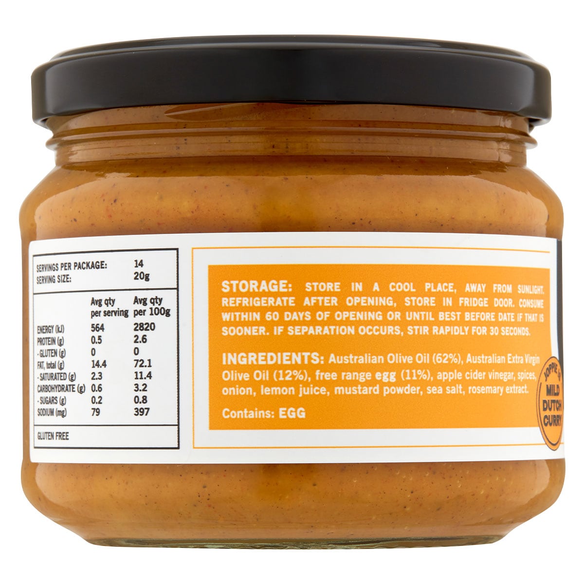 GOOD FAT™ Joppie Curry Mayo - 280g - Yo Keto