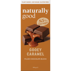 Filled Chocolate Block Bundle featuring Naturally Good gooey caramel-filled chocolate block with 85% less sugar packaging.