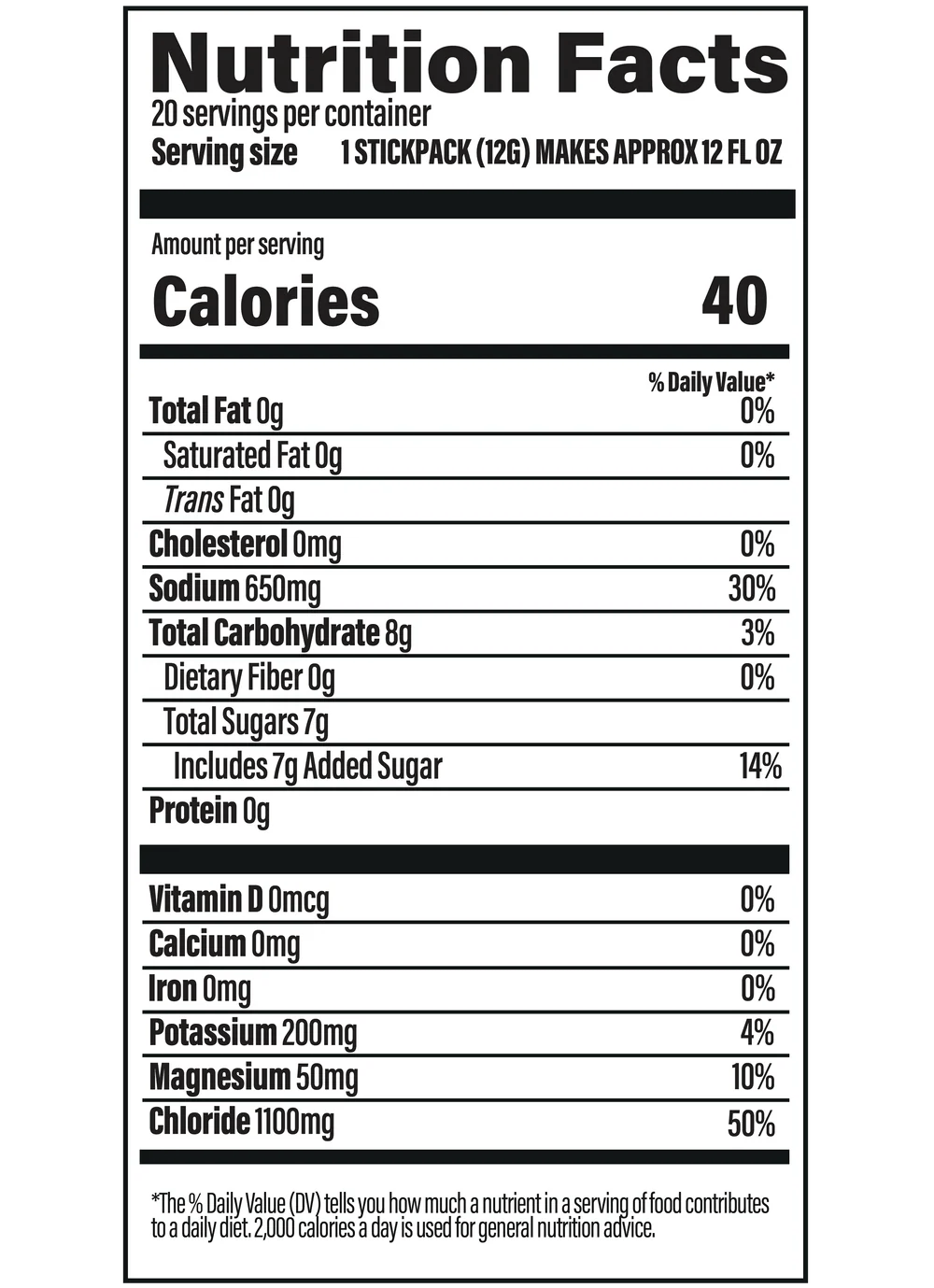 Hydrate or Die® Electrolytes Drink Mix - Lemon - 20 Sticks - Yo Keto