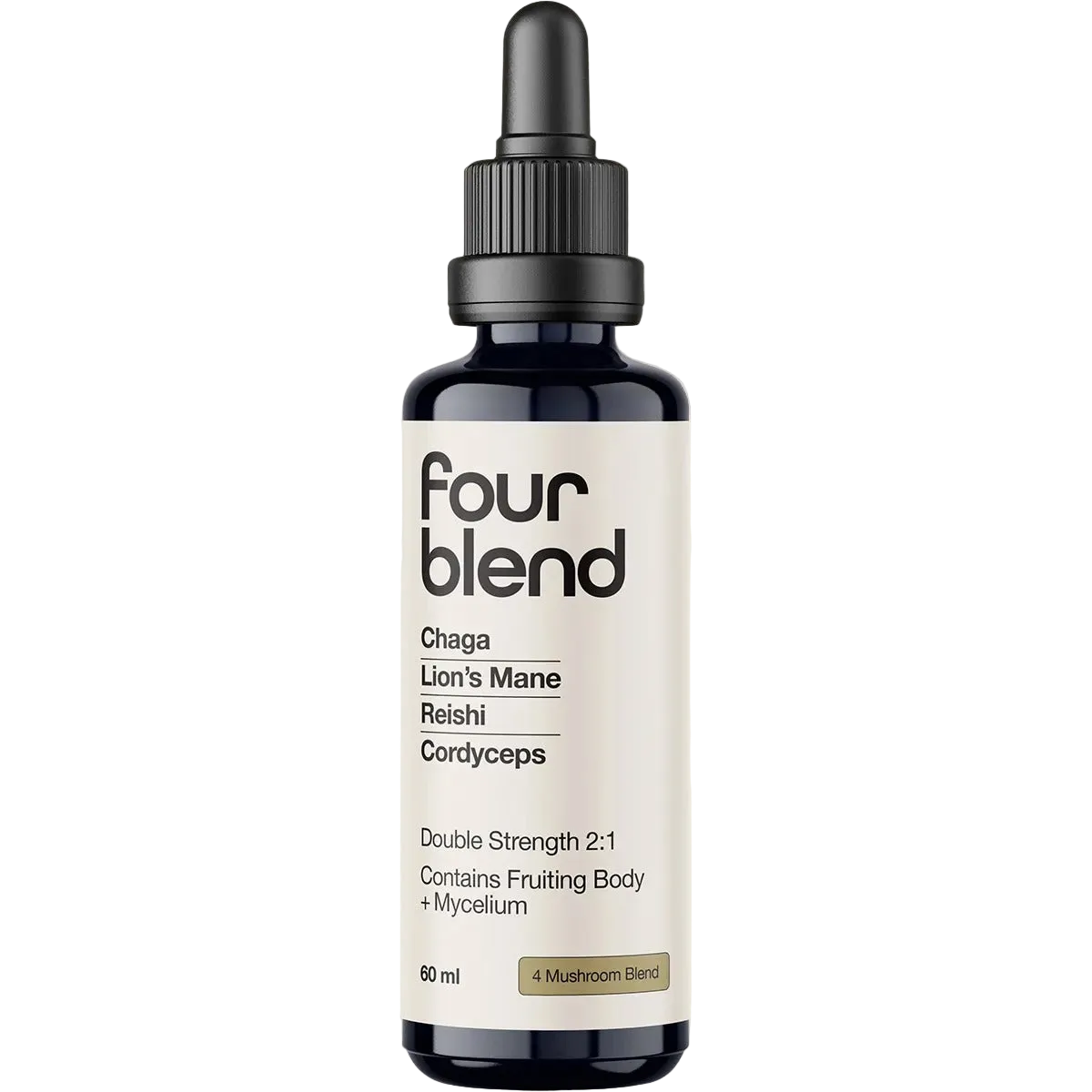 Four Blend Double Strength 2:1 Mushroom Liquid Extract - 60ml