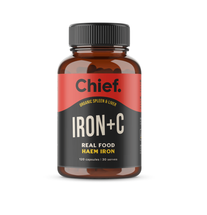 Iron + C - Organic Spleen & Liver - 120 Capsules