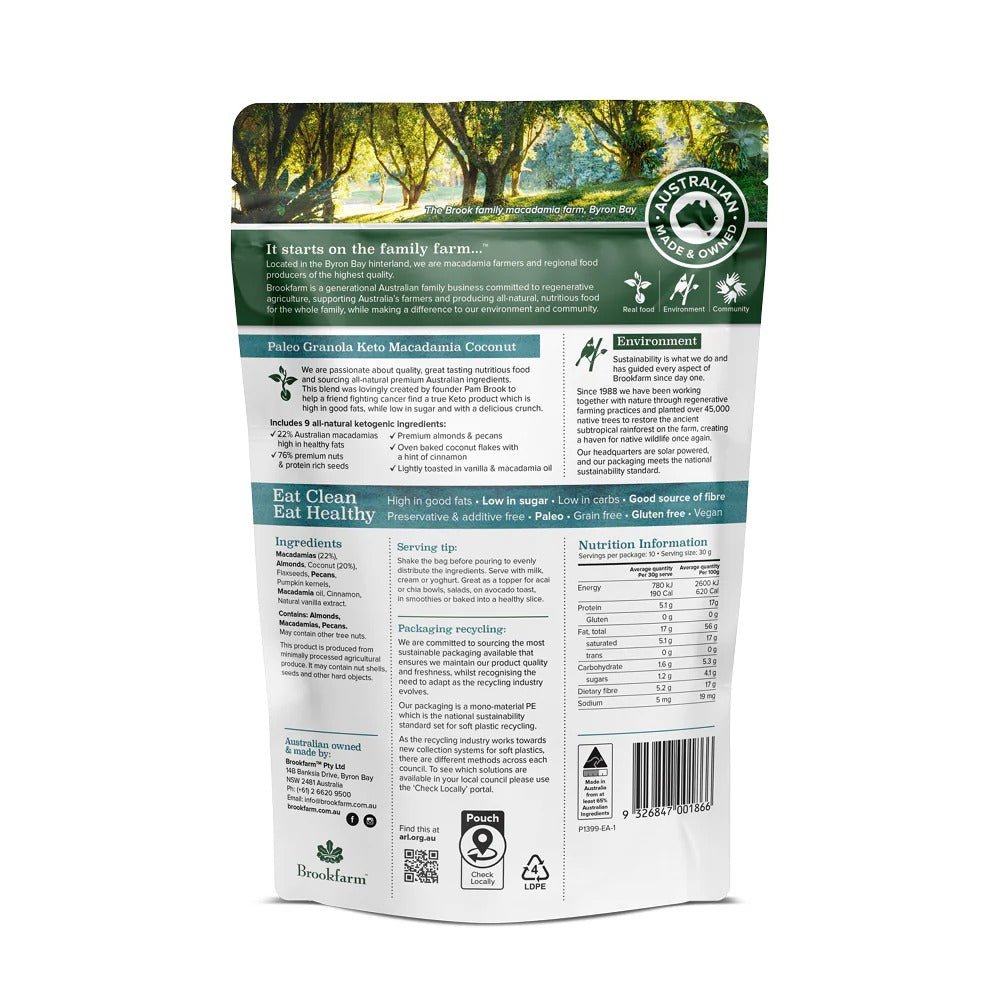 Keto Premium Paleo Granola - Macadamia & Coconut - 300g - Yo Keto