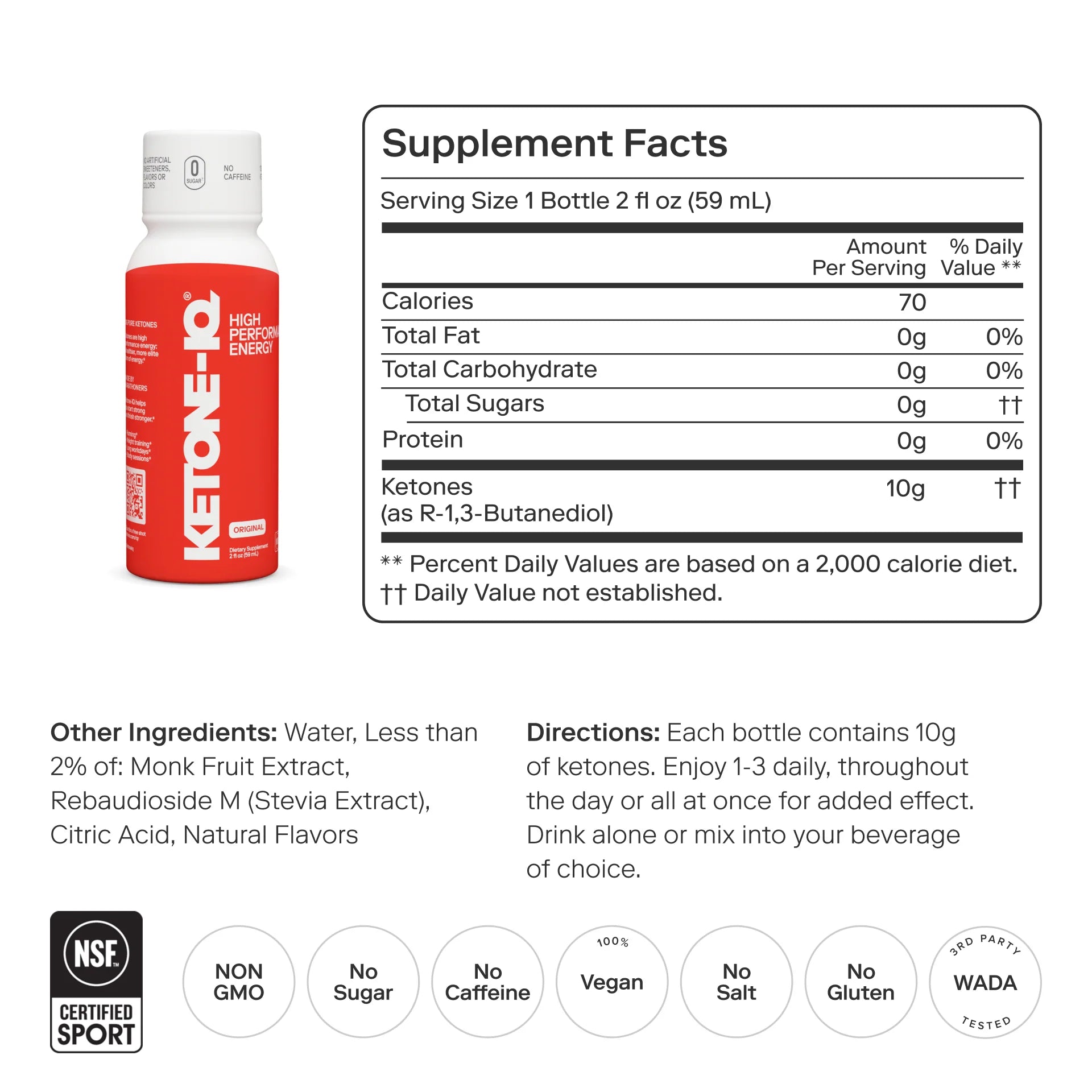 Ketone - IQ - Classic Shot - 59mL - Yo Keto