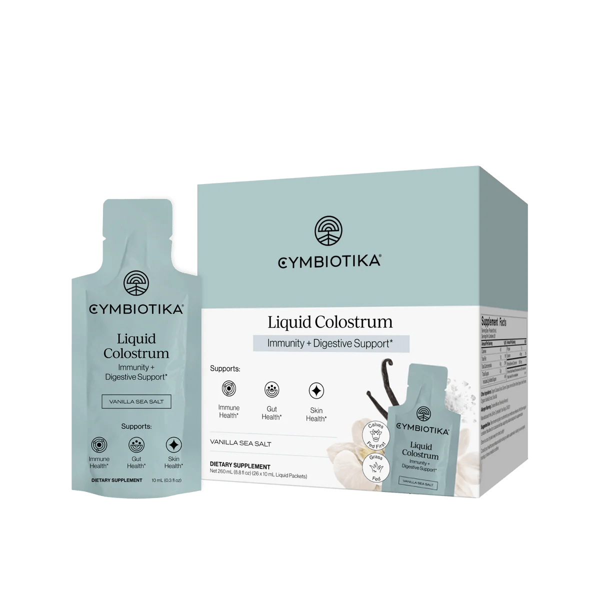Liquid Colostrum - Vanilla Sea Salt - 26 Pouches - Yo Keto