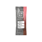 Single stick packet of LMNT Single Stick electrolyte drink mix in chocolate raspberry flavor by LMNT, keto-friendly with sodium, potassium, and magnesium content.