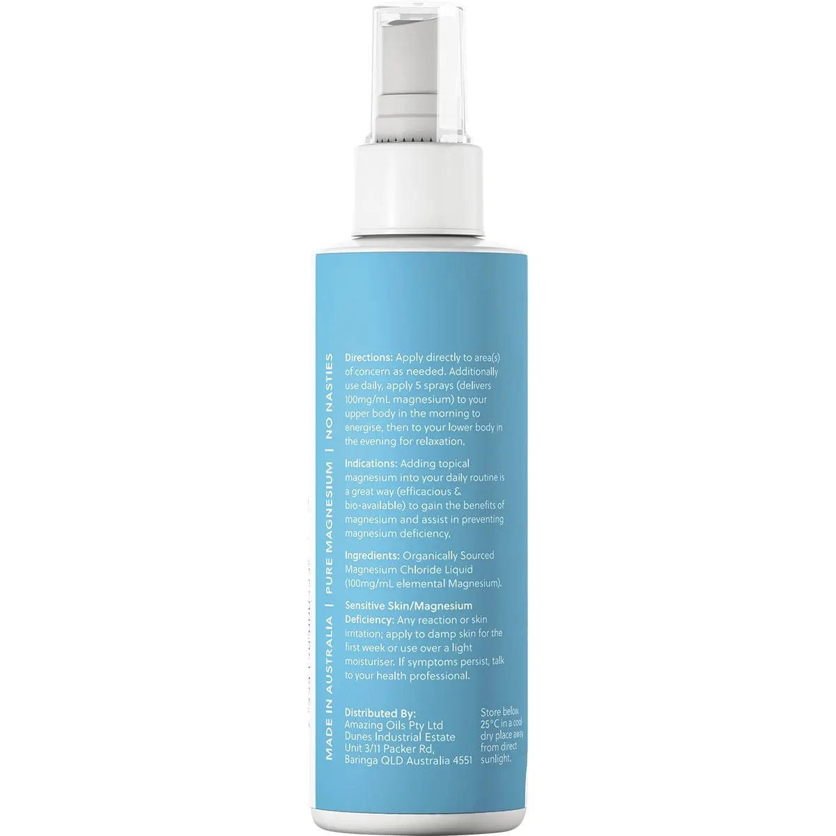 Magnesium Daily Spray - Pure Magnesium Oil - 200ml - Yo Keto