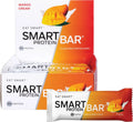 Mango Cream Smart Protein Bars x 12 by Smart Diet Solutions in orange and white box with mango image packaging