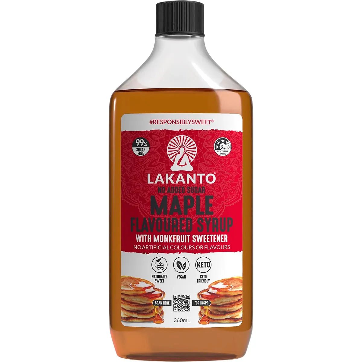Buy Lakanto Maple Flavoured Syrup Online - Low Carb & Keto Friendly