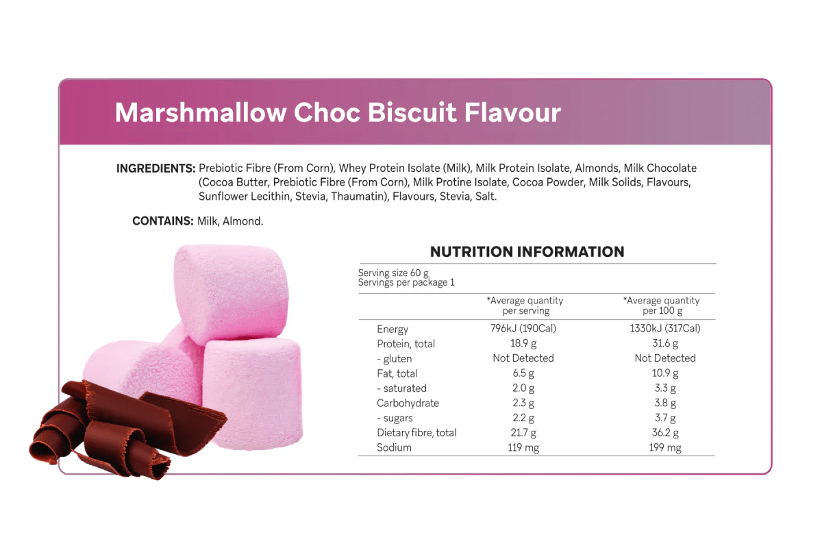Marshmallow Choc Biscuit Smart Protein Bar - Yo Keto