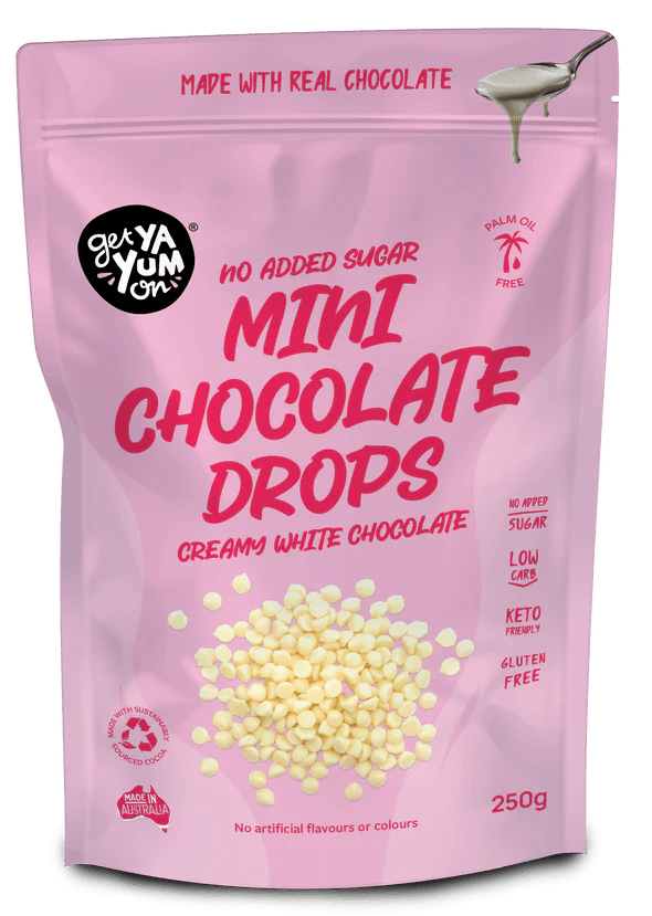 Mini Chocolate Drops - Creamy White Chocolate - 250g - Yo Keto
