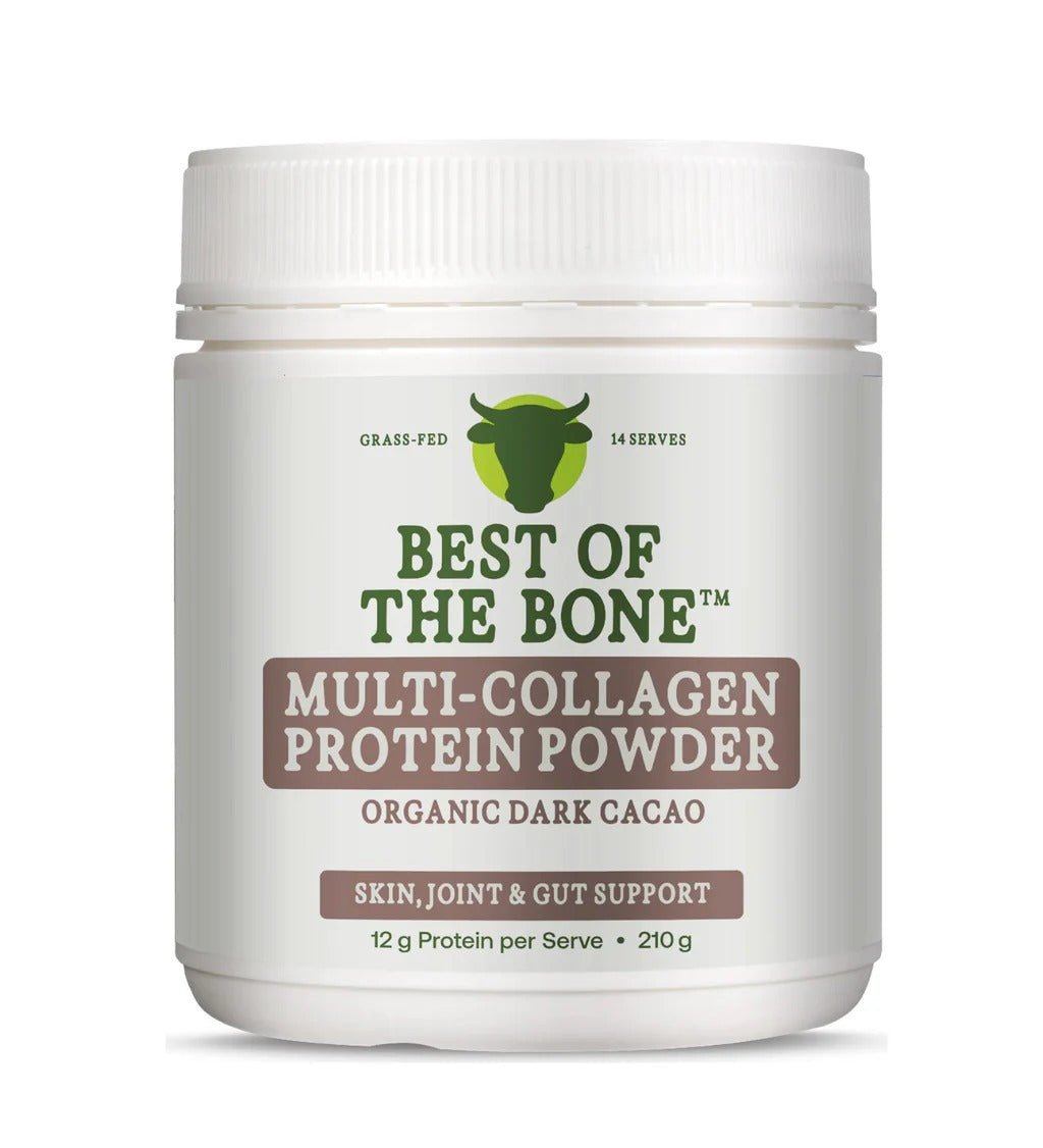 Multi - Collagen Protein Peptides - Raw Organic Cacao - 210g - Yo Keto