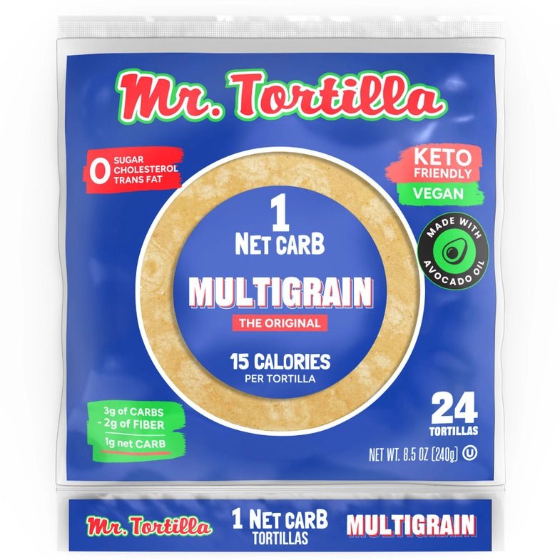 Multigrain Tortilla - 1 Net Carb - 24 Pack - Yo Keto