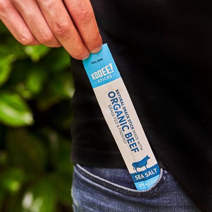 Organic Beef Stick - Sea Salt - Box of 20 - Yo Keto