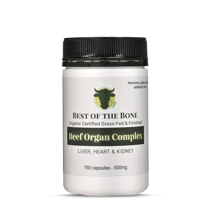 Organic Grass-fed Beef Organ Complex - 160 Capsules - Yo Keto