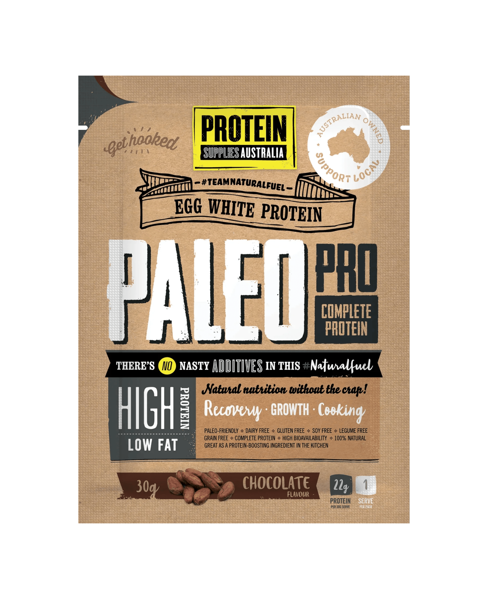 Paleo Pro Chocolate Egg White Protein - 900g - Best Before 26 Jan 25 - Yo Keto