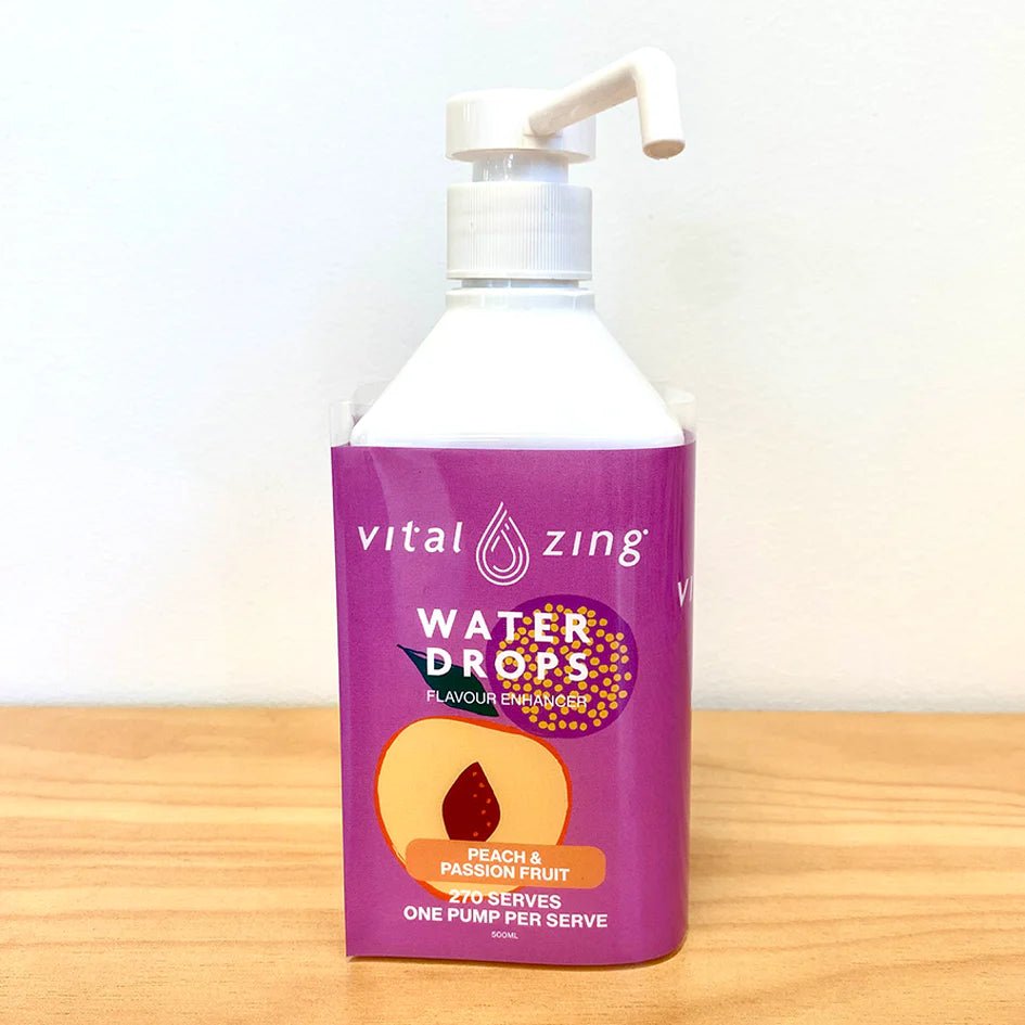 Peach Passionfruit WaterDrops - 500ml Pump Dispenser - Yo Keto