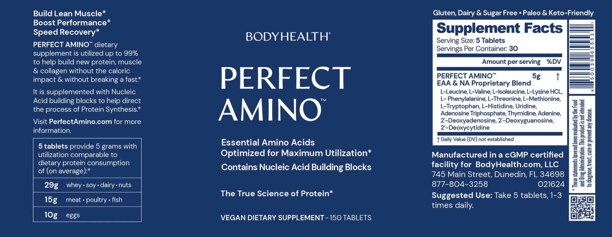 Perfect Amino - 150 Tablets - Yo Keto