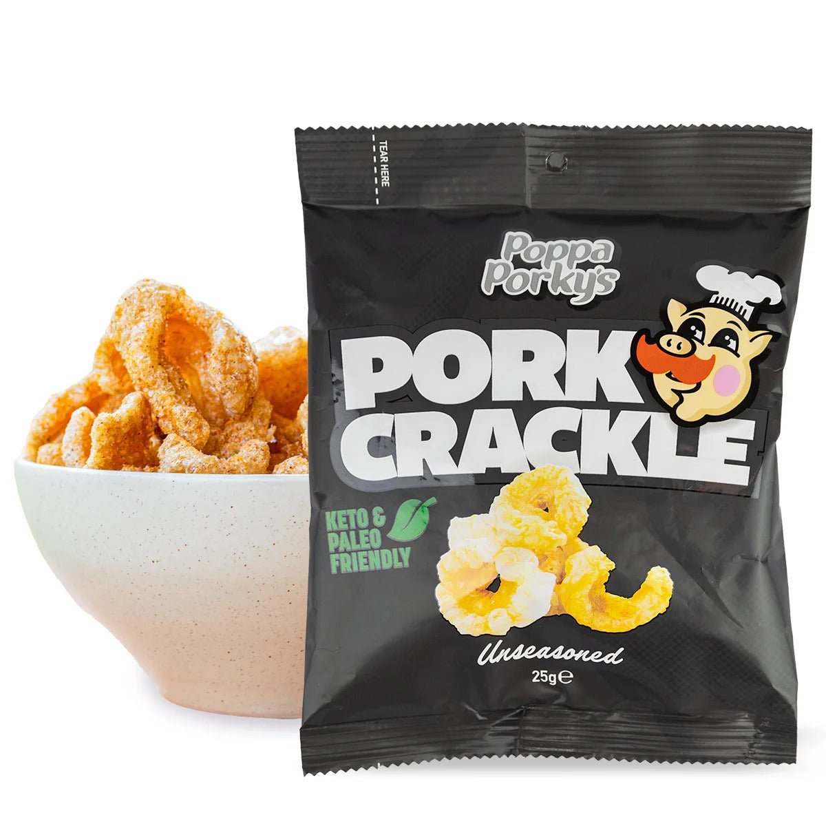 Pork Crackle - Unseasoned - 25g
