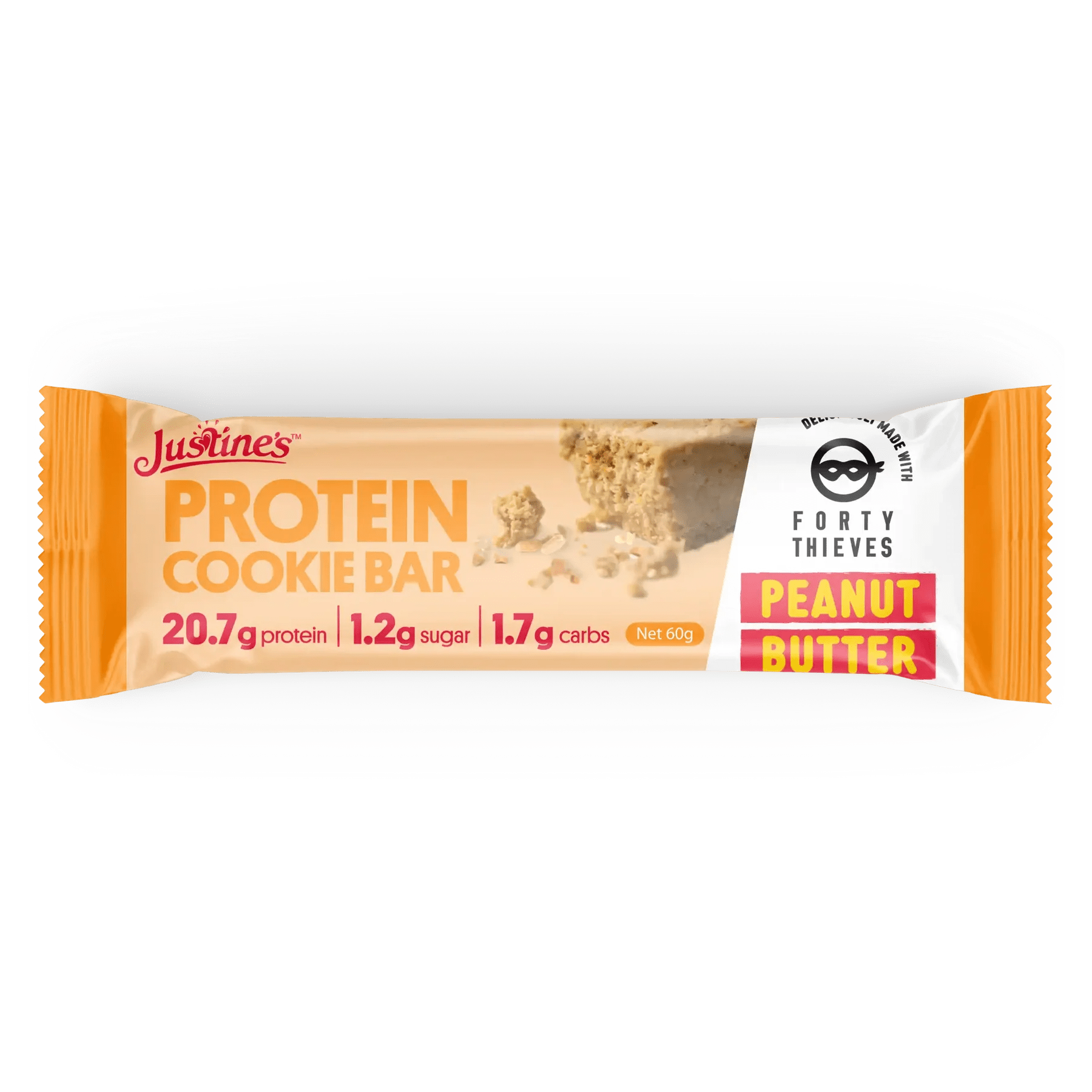 Protein Cookie Bar - Forty Thieves Peanut Butter - 60g - Yo Keto