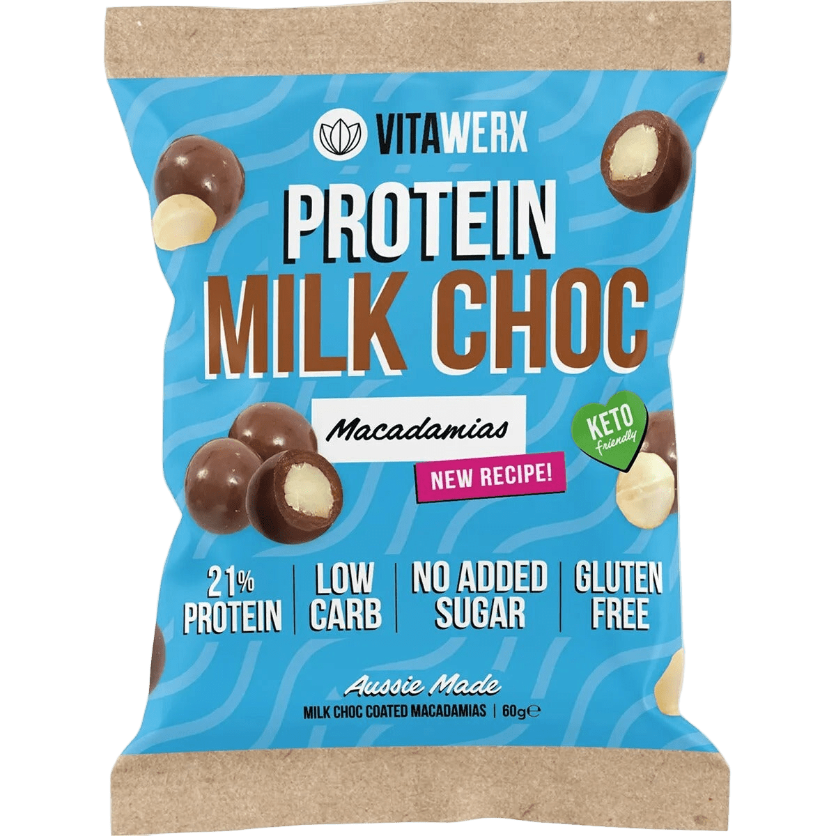 Protein Milk Choc Coated Macadamias - 60g - Yo Keto