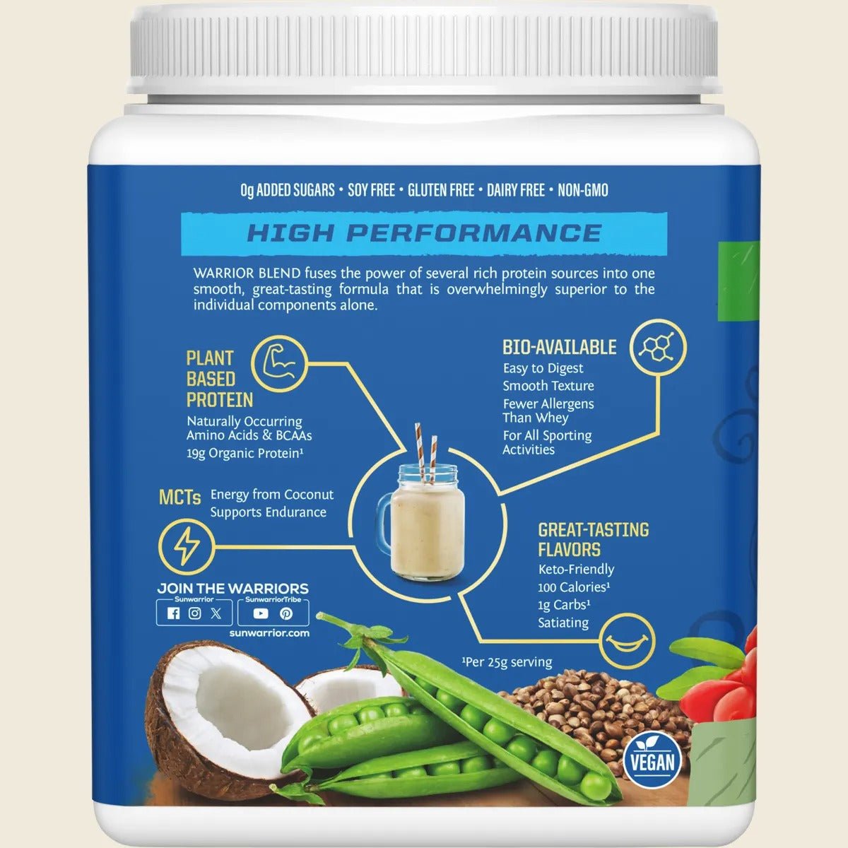 Protein Powder Warrior Blend Unflavoured 375g