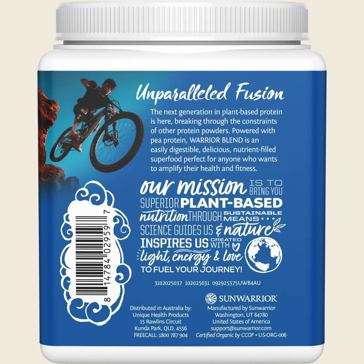 Protein Powder Warrior Blend Unflavoured 375g