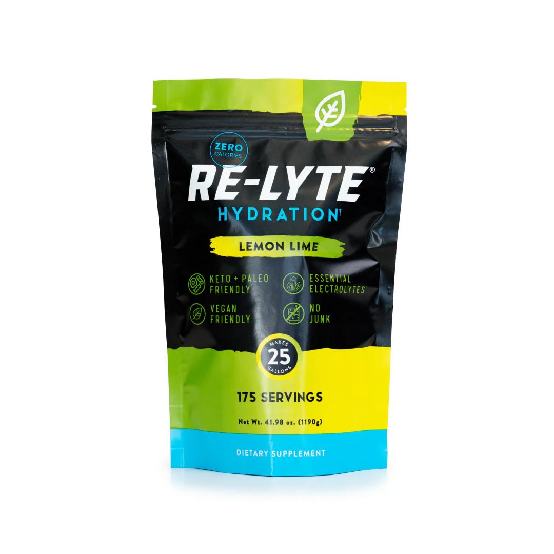 Re - Lyte Hydration - Lemon Lime - Bulk Pouch - 175 Servings - Yo Keto