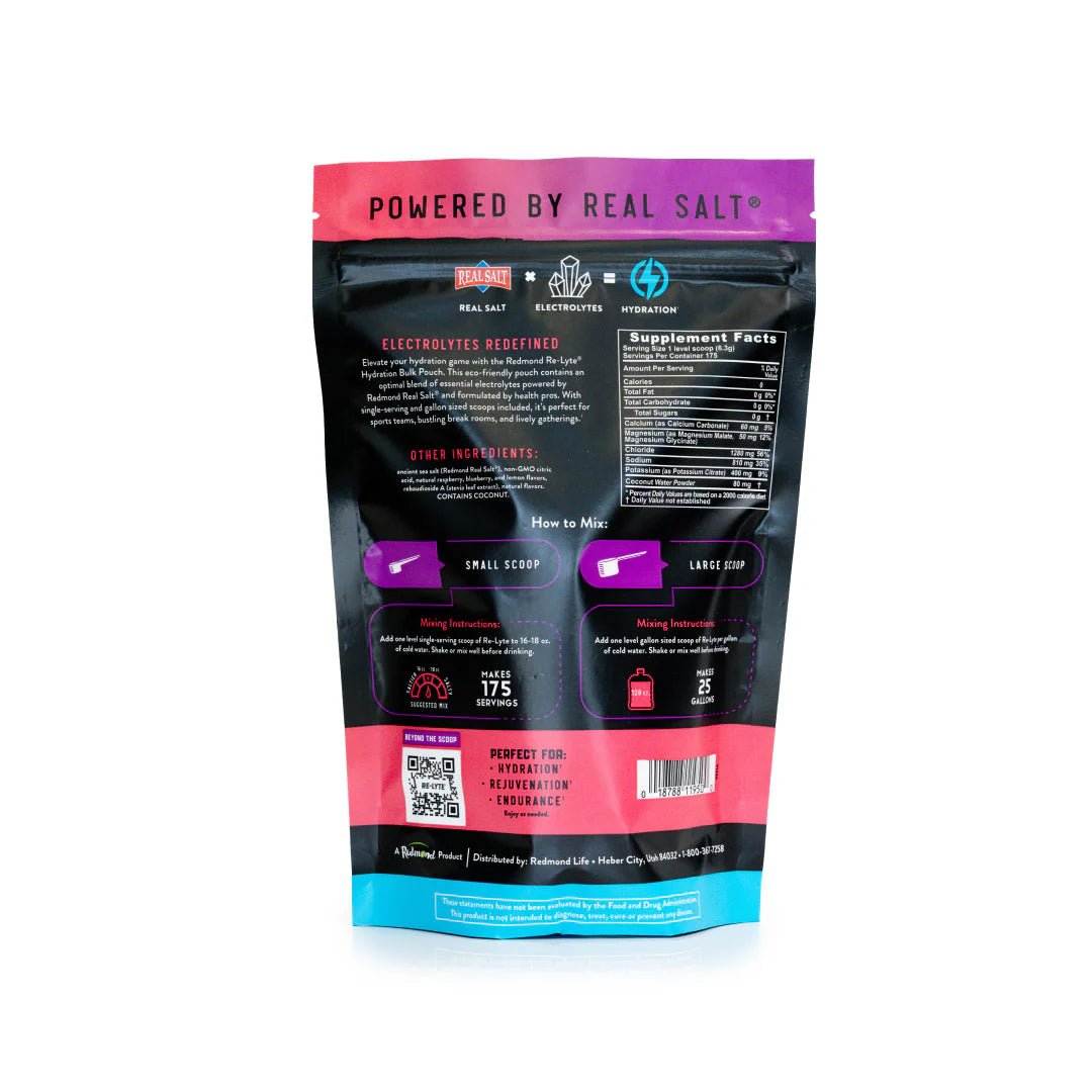 Re - Lyte Hydration - Mixed Berry - Bulk Pouch - 175 Servings - Yo Keto