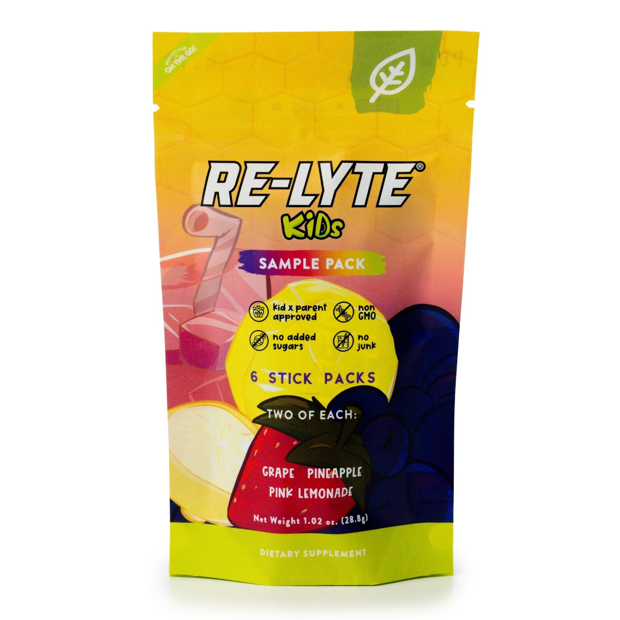 Re - Lyte Kids Hydration - Sample Pack - 6 Stick Packs - Yo Keto