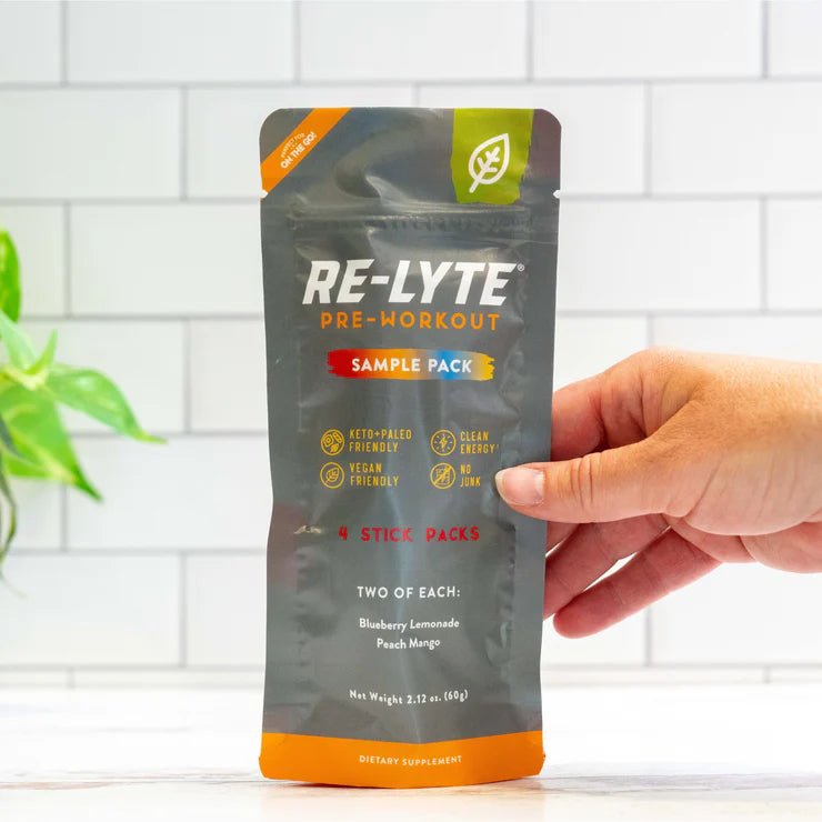 Re - Lyte Pre - Workout Sample Pack - 4 Sticks - Yo Keto