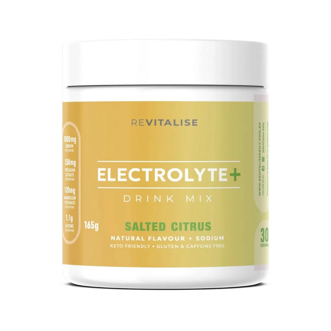 ReVitalise Electrolyte+ Drink - Salty Citrus - 30 Serves - Yo Keto