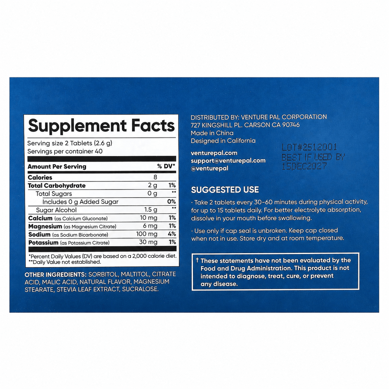Salt Tablets - Strawberry - 40 Serves
