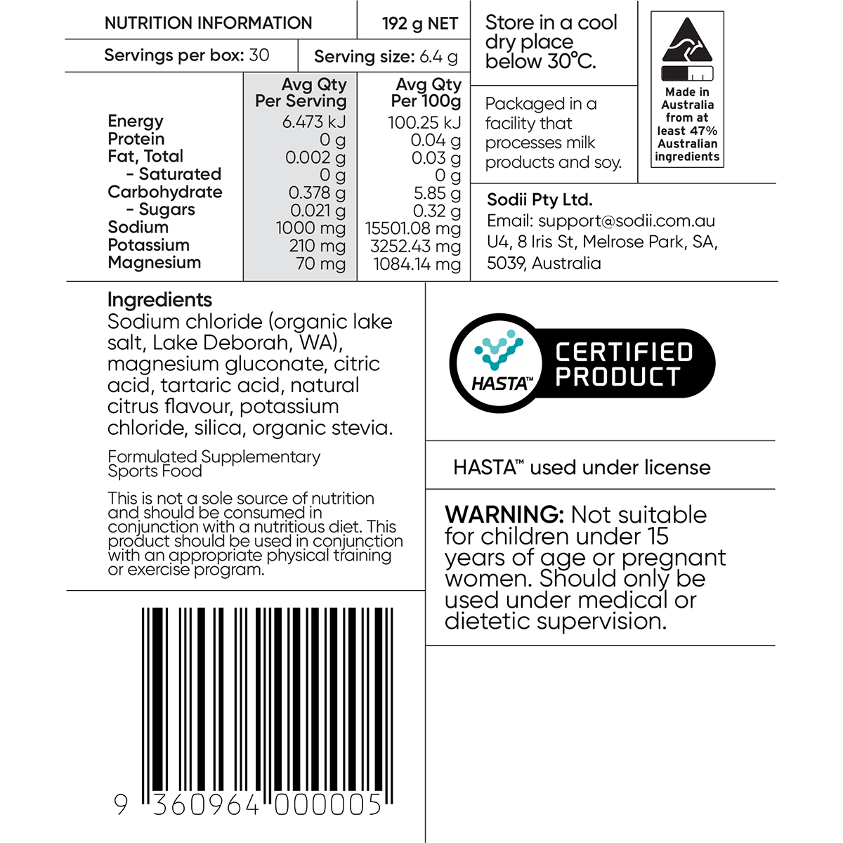 Salty Citrus - 30 Sachets - Yo Keto